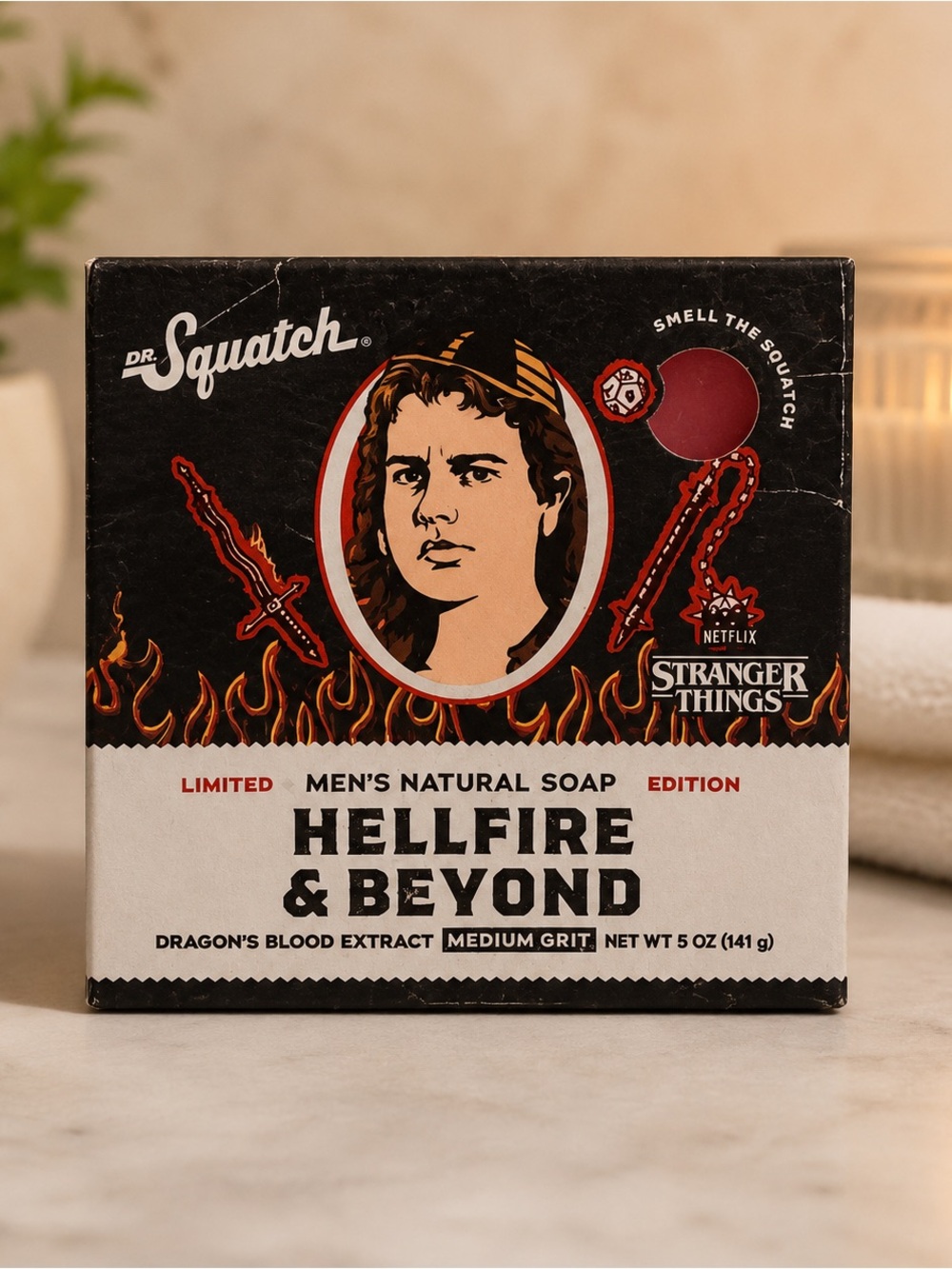Dr. Squatch Hellfire & Beyond Men’s Natural Soap – Black & Red